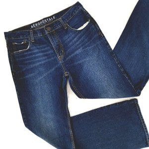 Aeropostale Mens 34 x 34 Slim Bootcut Cotton Jeans